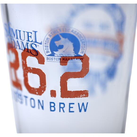 Samuel Adams 118th Boston Marathon 2014 26.2 Boston Brew 6" 16oz Pint Glass - Picture 3 of 5